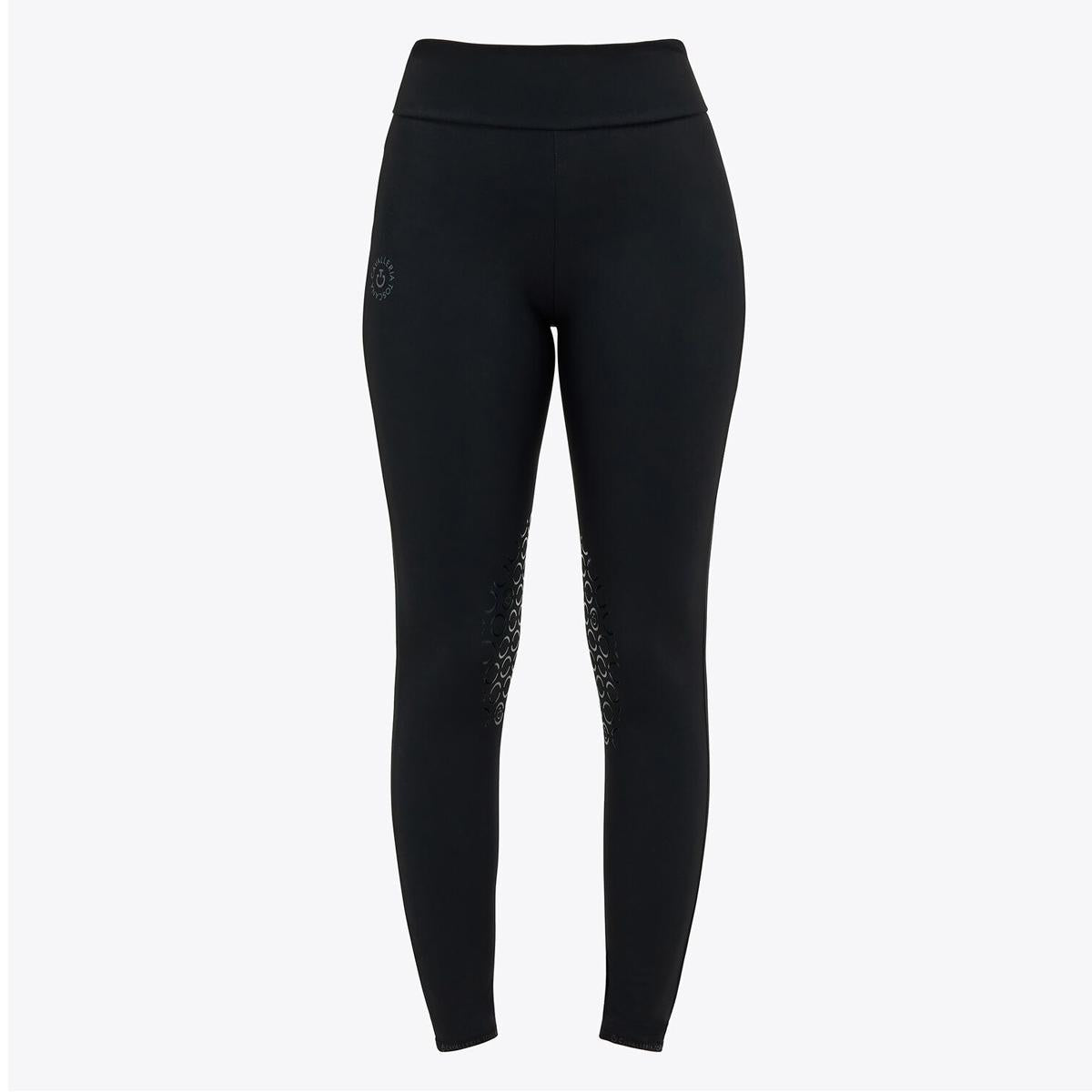 LEGGINGS DONNA JERSEY GRIP AL GINOCCHIO CAVALLERIA TOSCANA 29CT-PAD182JE115 9999BLACK CAVALLERIA TOSCANA