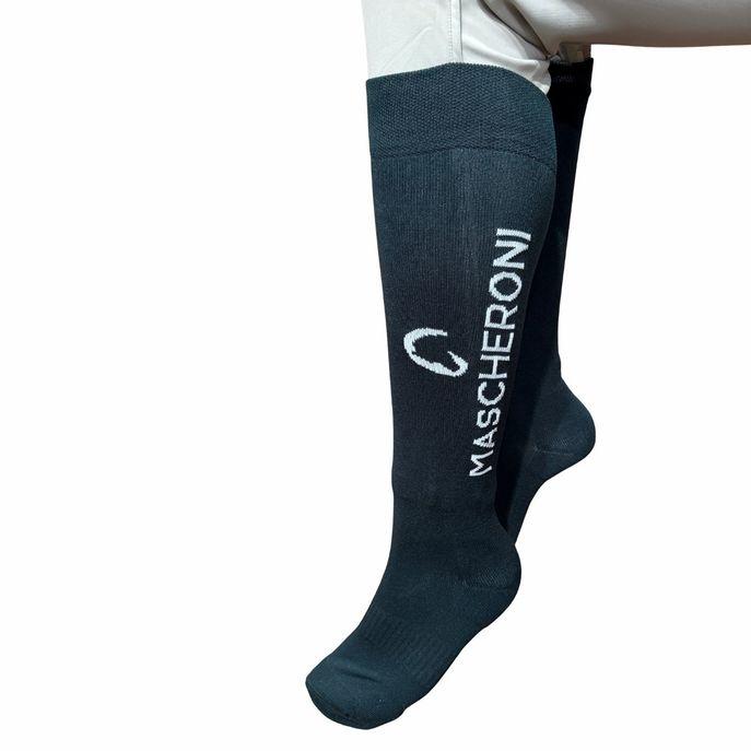 Calza Tecnica Con Logo Mascheroni 09MACALZE VERDE MASCHERONI SELLERIA 