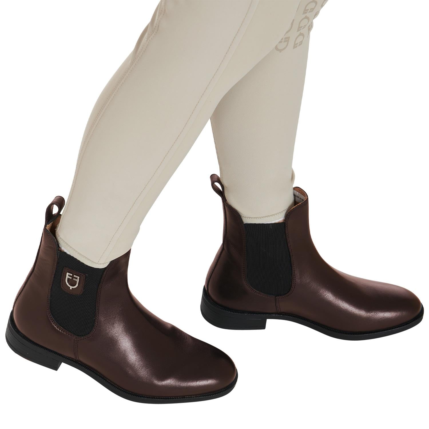 Stivaletto In Cuoio Con Elastico Equestro Marrone 09UMAB00130 TMORO EQUESTRO 