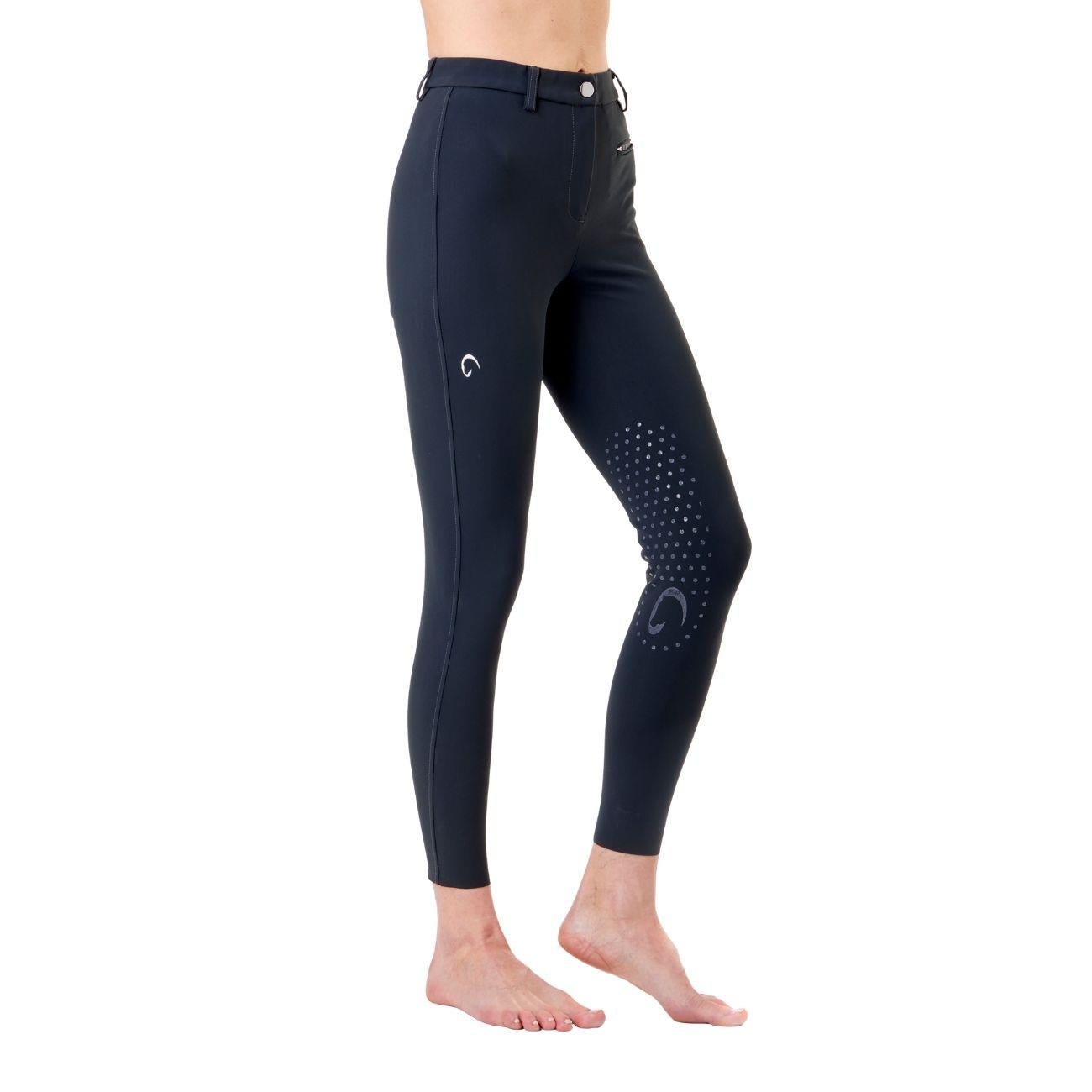 Pantalone Da Equitazione Da Donna Half Grip Parigi Mascheroni Blu 09MA-05PARIGI 342BLU MASCHERONI SELLERIA 