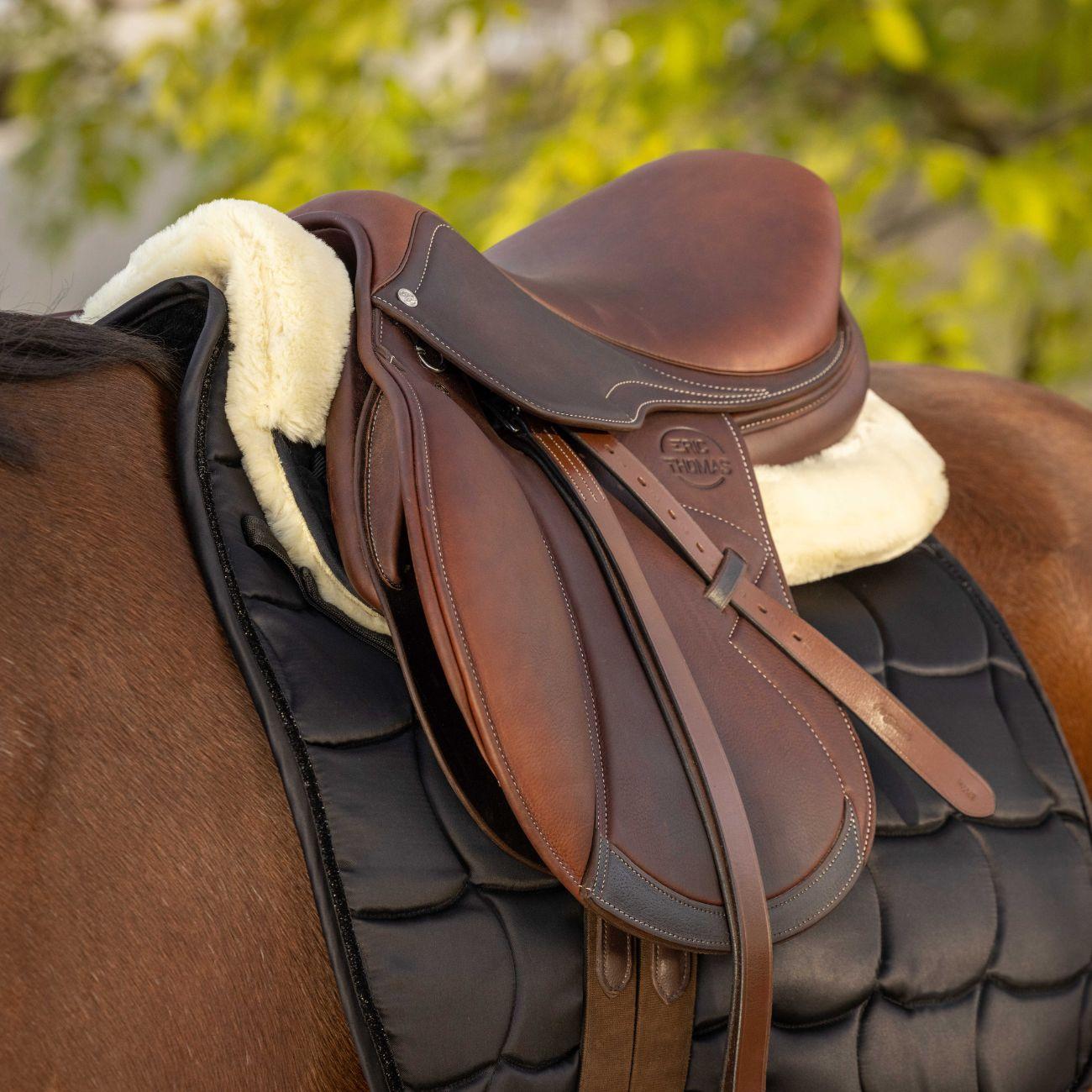 Agnellino Half Pad Teddy Equitheme Nero/Bianco 206074 205 EQUITHEME 