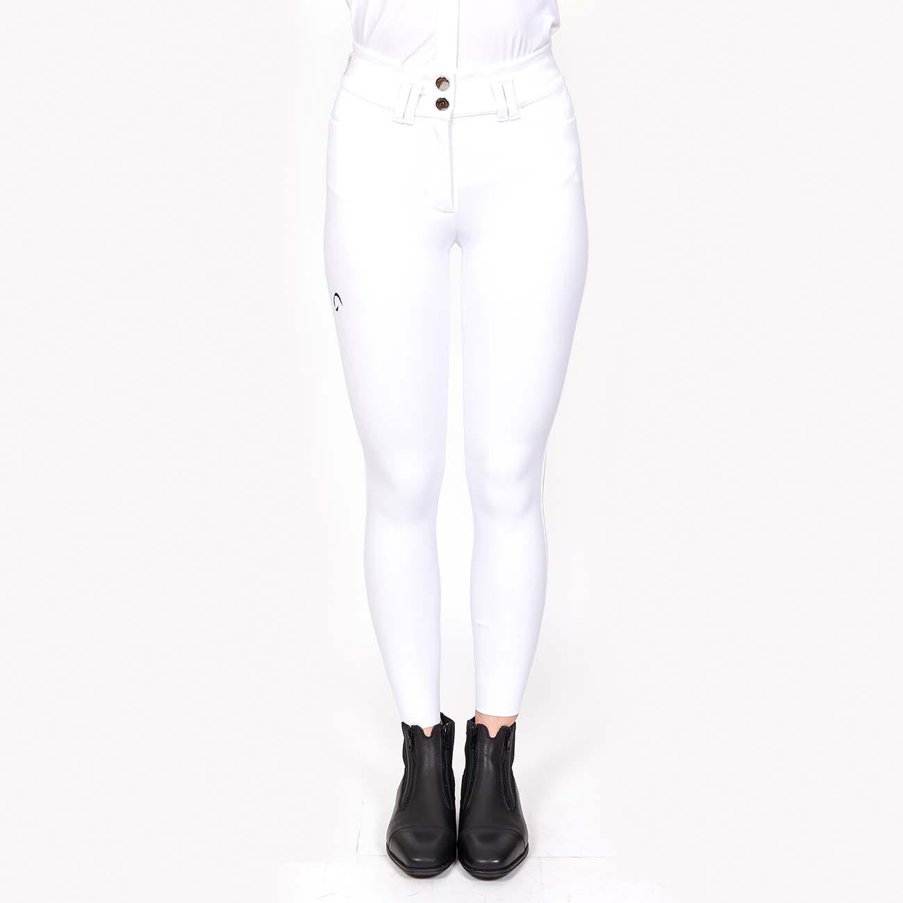 PANTALONE DA EQUITAZIONE DONNA VITA ALTA 09MA-03BERLINO 001BIANCO MASCHERONI SELLERIA 
