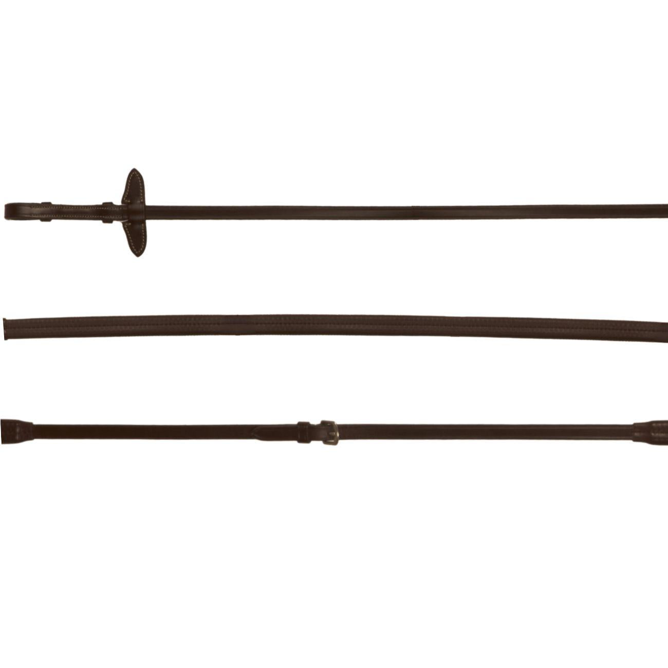 Redini In Cuoio Ricoperte In Gomma 4/8 Mascheroni Marrone Scuro 09MA-HGE-527 DARK BROWN MASCHERONI SELLERIA 