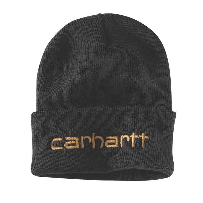 Carhartt Knit Insulated Logo Cuffed Beanie Black berretto in maglia 29CA-104068 BLACK CARHARTT 