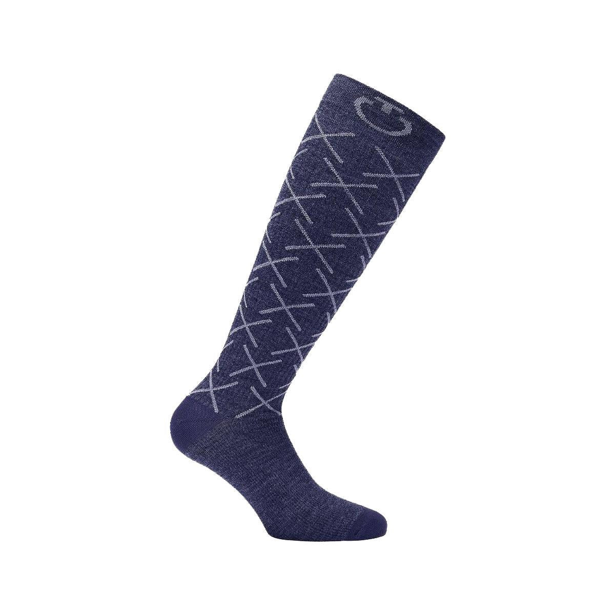 CALZE IN LANA CAVALLERIA TOSCANA 29CT-CZN038AB038 7901BLU NAVY CAVALLERIA TOSCANA