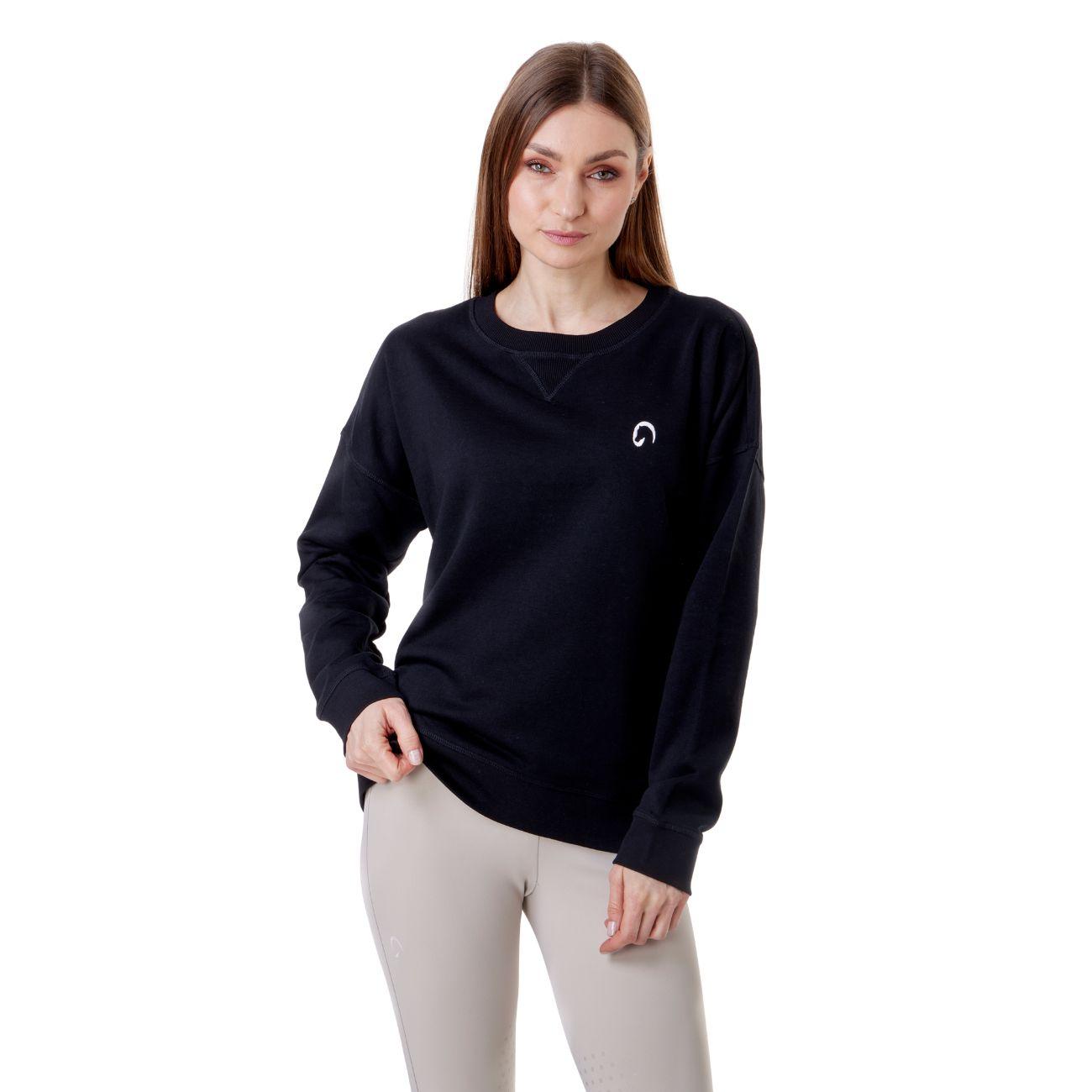 Felpa Da Donna Girocollo Loose Mascheroni Nero MASCHERONI-NS420 BLACK MASCHERONI SELLERIA 