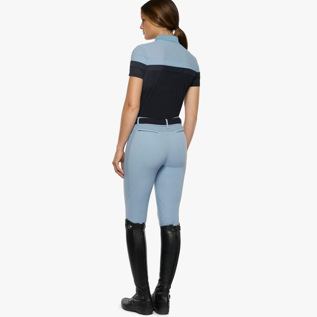POLO DONNA MEZZA MANICA TESSUTO JERSEY 09TC-POD294JF022 AZZURRO BLU CAVALLERIA TOSCANA 