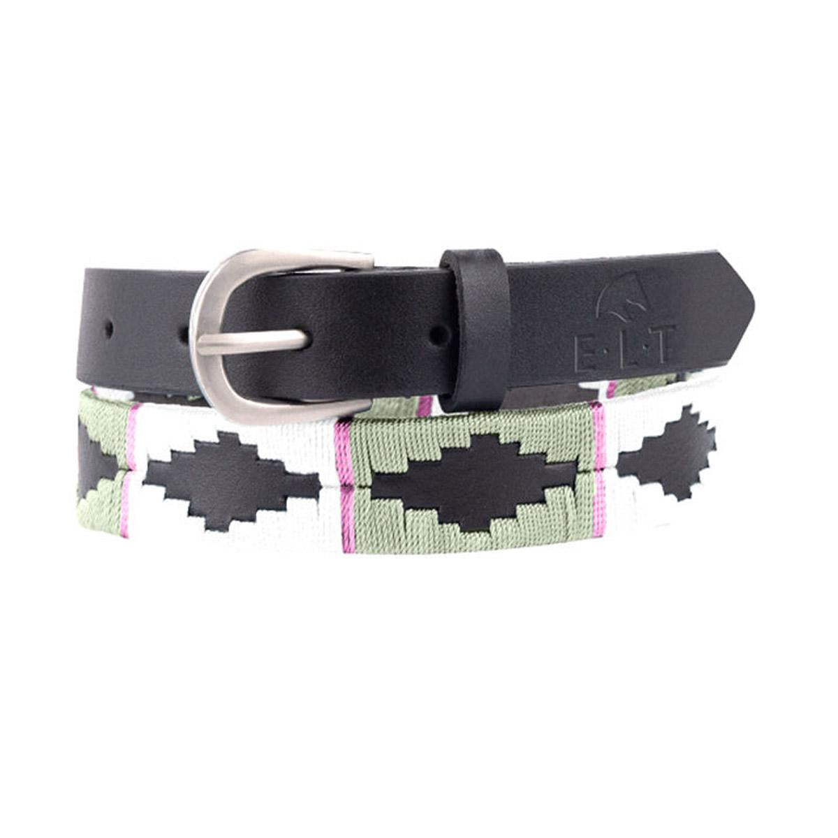 Cintura In Cuoio Modello Gemma Elt Grigio 32380 BLACK PEBBLE GRAY ELT 