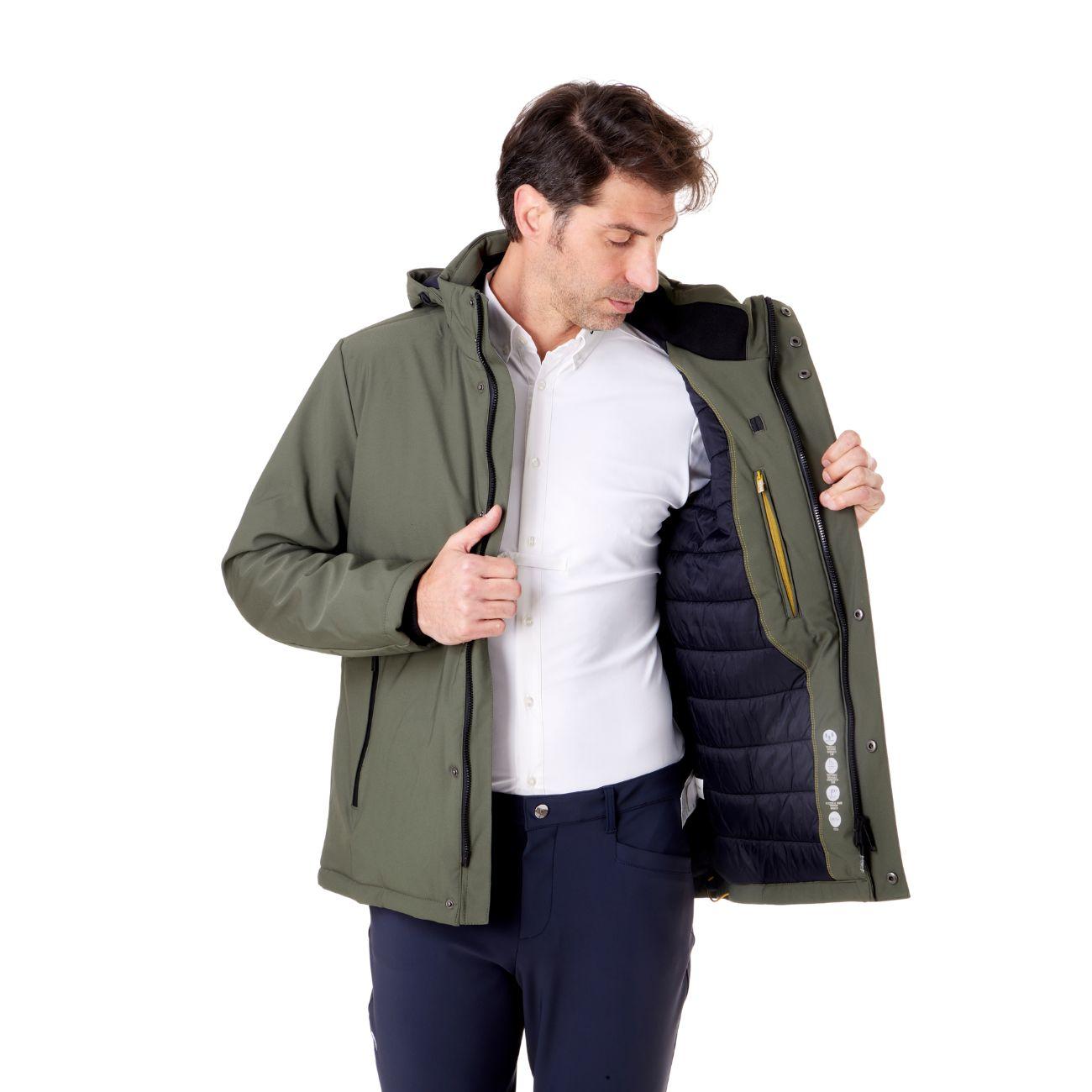 Giubbotto Unisex Con Cappuccio Mascheroni 12K3227MASE319 OIL GREEN MASCHERONI SELLERIA 