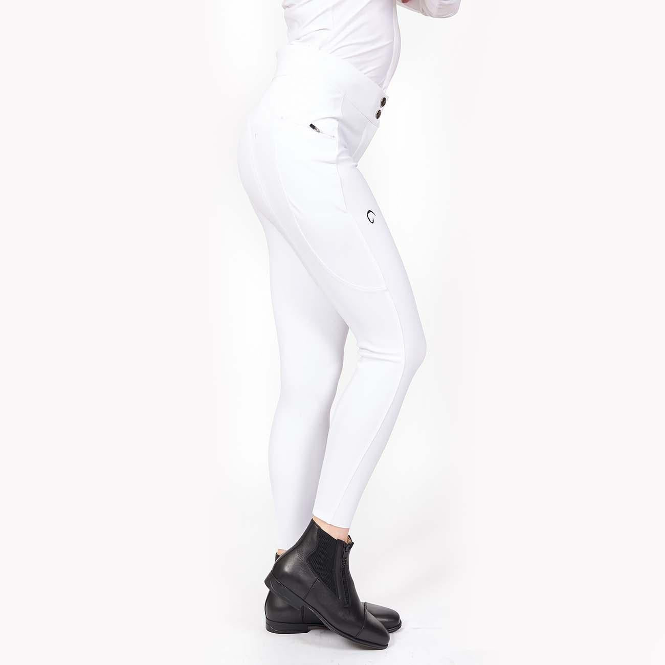 PANTALONE DA EQUITAZIONE DONNA VITA ALTA CON GRIP 09MA-02VENEZIA 001BIANCO MASCHERONI SELLERIA 