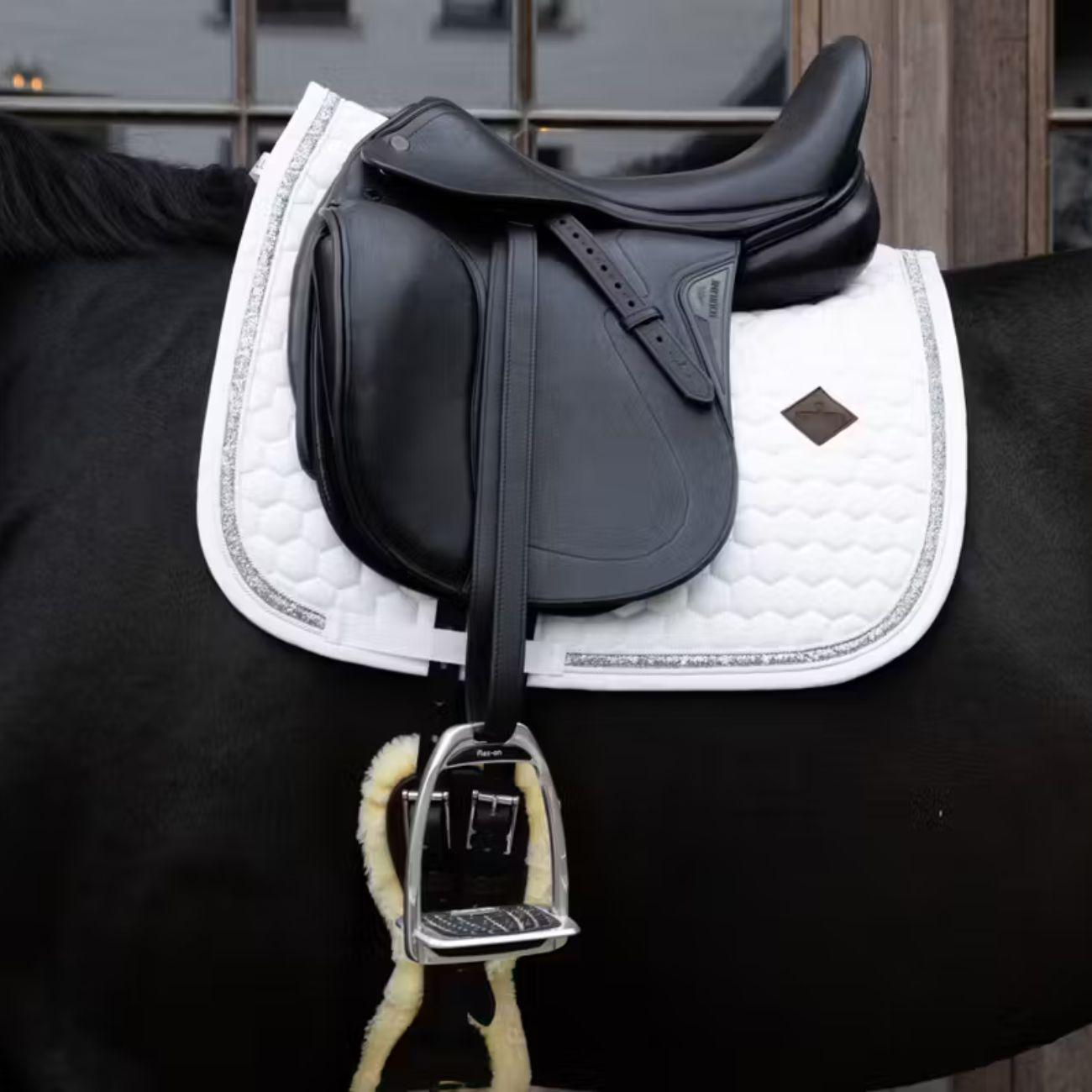 Sottosella Da Dressage Glitter Band Kentucky Bianco/Argento 42730-DR 02-42WHITE/SILVER KENTUCKY 