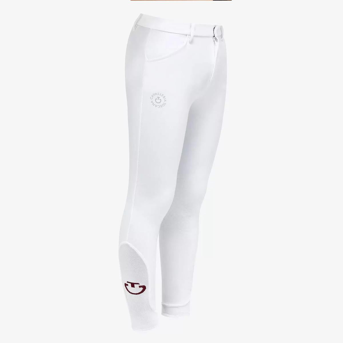 Riding breeches Junior in TESSUTO BI-STRETCH 31CT-PAK026JE203 0001WHITE CAVALLERIA TOSCANA