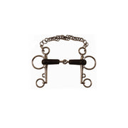AMAHORSE PELHAM ASTE CORTE SNOD.RIVESTITO GOMMA Argento PELHAM 09UMMO00093 09UMMO00093 INOX AMAHORSE 