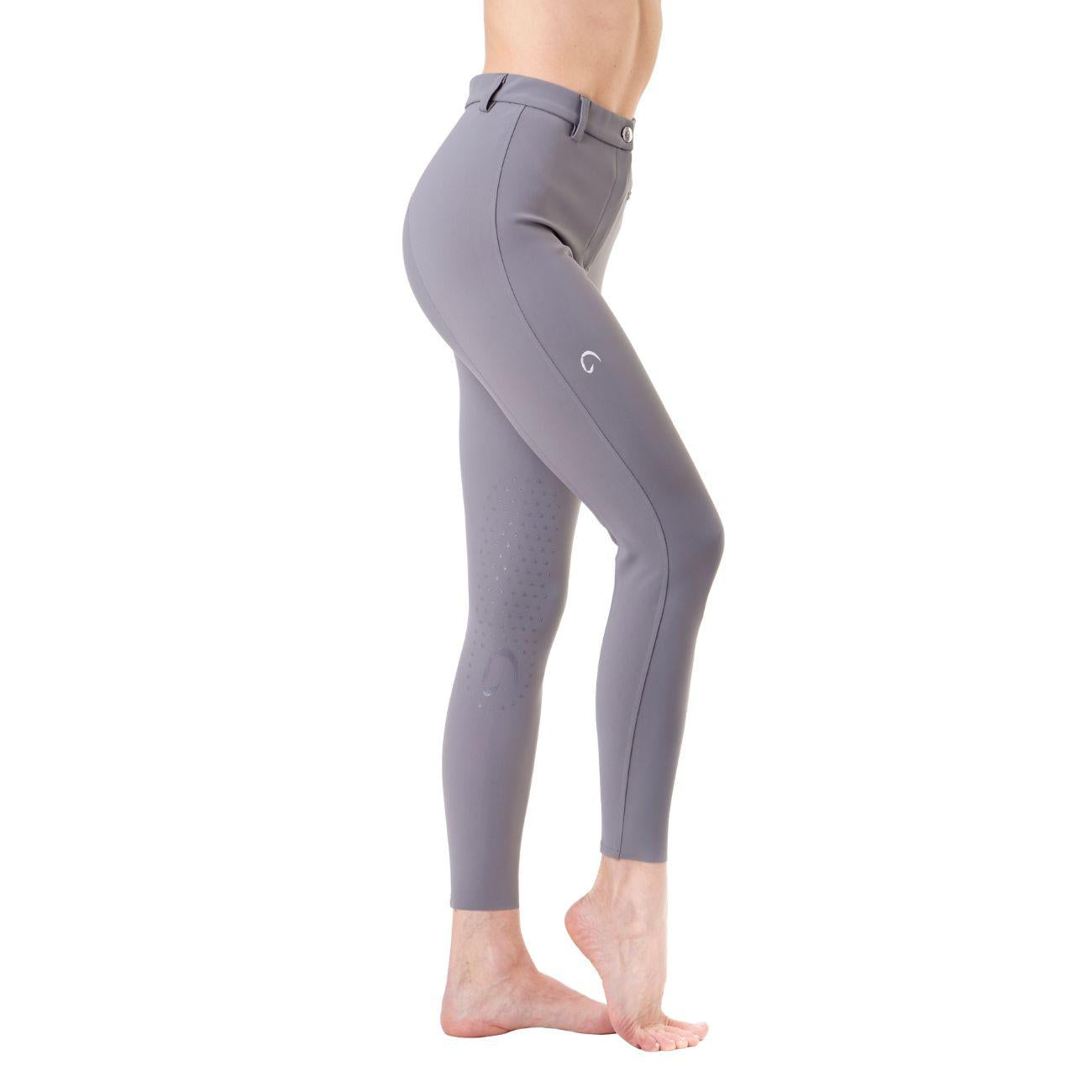 Pantalone Da Equitazione Da Donna Half Grip Parigi Mascheroni Grigio 09MA-05PARIGI 360GREY MASCHERONI SELLERIA 