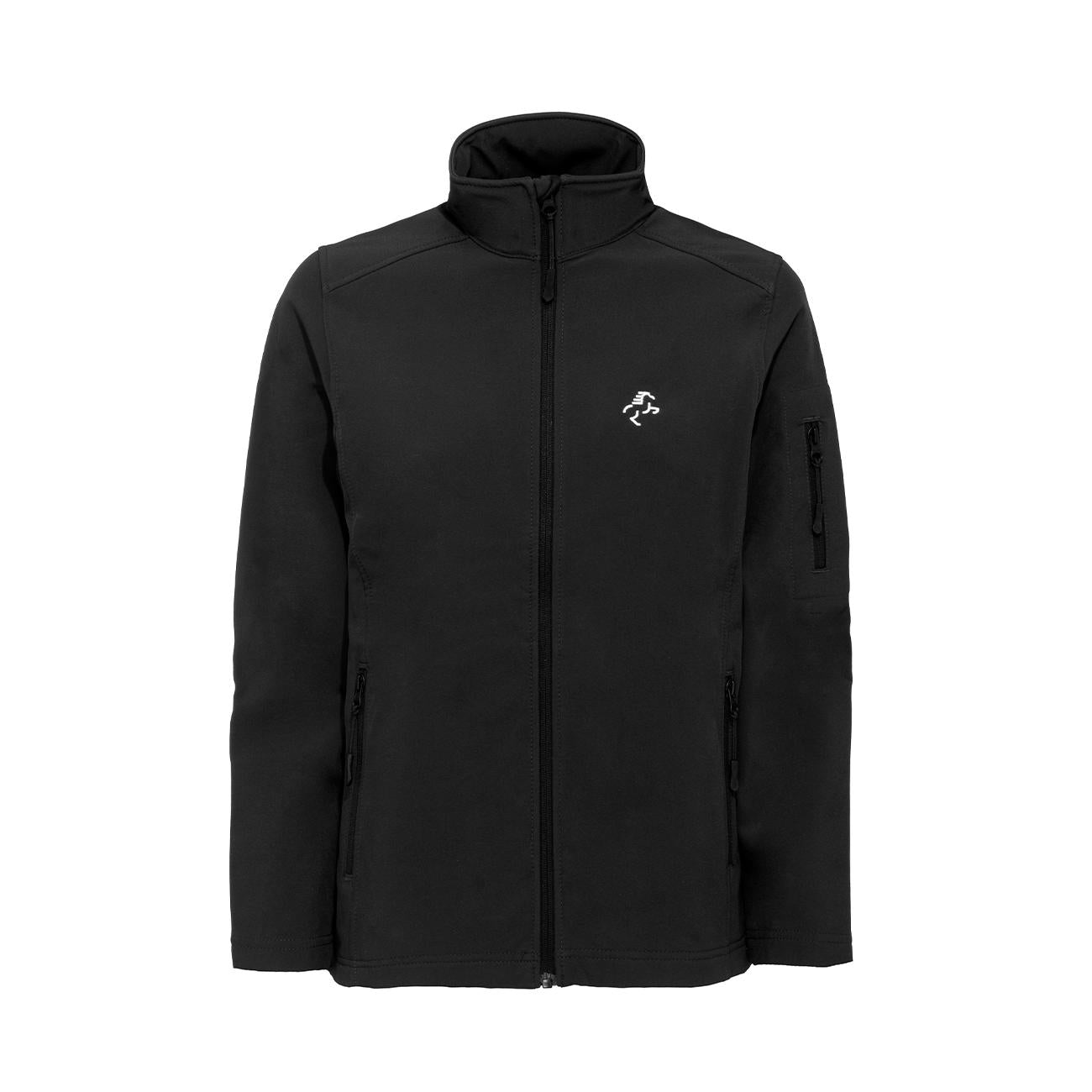 SOFTSHELL Junior FULL ZIP 09EH-K402 BLACK EQUINE HORSE
