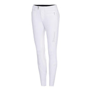 Pantaloni Da Equitazione Da Donna Samshield Bianco 09SS-DIANE WHITE SAMSHIELD 