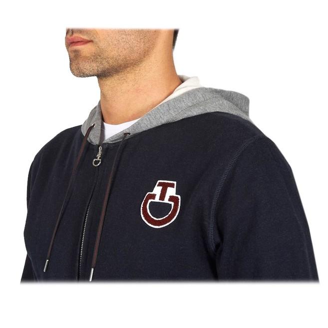 Cavalleria Toscana Felpe E Pull 13CTFEU016FE0167901DAR Blu 13CTFEU016FE016 7901DARBLU CAVALLERIA TOSCANA 