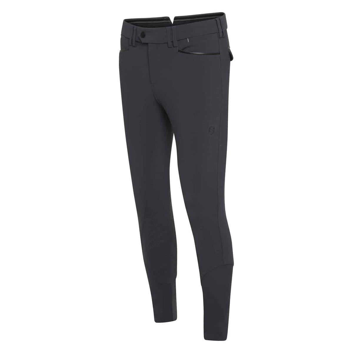 PANTALONE DA EQUITAZIONE UOMO GRIP AL GINOCCHIO MOD.MARCEAU MATT 30SS-MARMATT DARK SHADOW SAMSHIELD