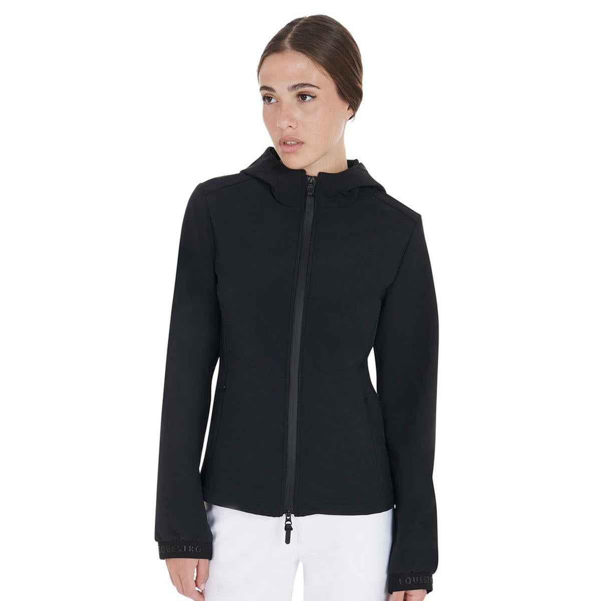 Softshell donna full zip Equestro 09AMA-ETW00059 BLACK EQUESTRO 