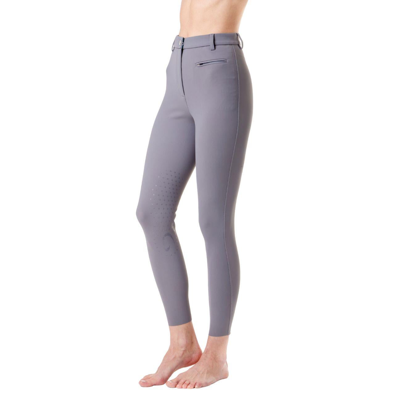 Pantalone Da Equitazione Da Donna Half Grip Parigi Mascheroni Grigio 09MA-05PARIGI 360GREY MASCHERONI SELLERIA 
