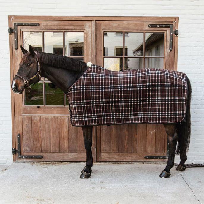 Coperta In Pile Pesante Kentucky Marrone 09KT-52147 CHECK PRINTING BROWN KENTUCKY 