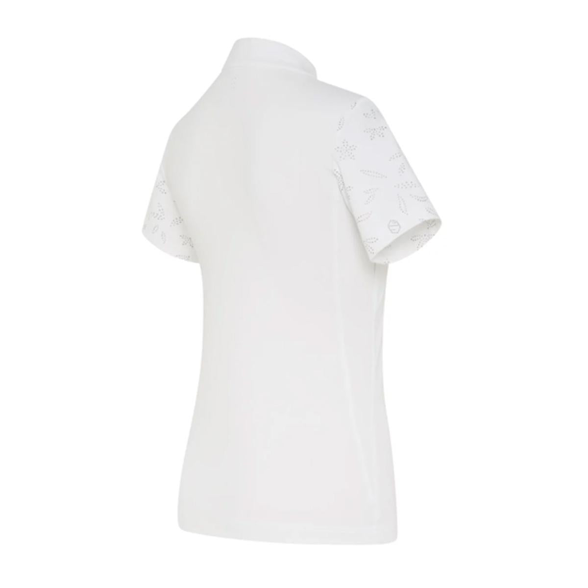 POLO DA CONCORSO DONNA MANICA CORTA 30SS-ALOISE WHITE TONE ON TONE SAMSHIELD 