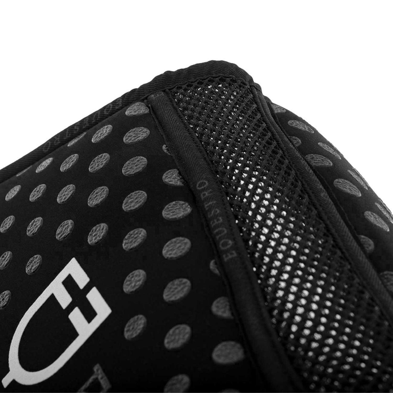 Pad Ammortizzatore In Memory Con Grip In Silicone E Logo Equestro ETH09010W BLACK EQUESTRO 