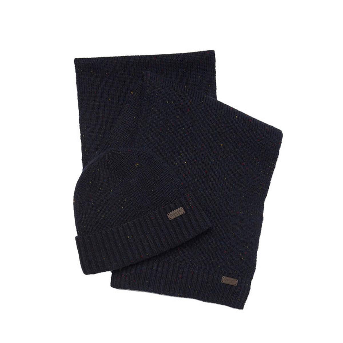 GIFT SET CARLTON FLECK BERRETTO E SCIARPA 31BA-MGS0047MGS NY31 NAVY BARBOUR