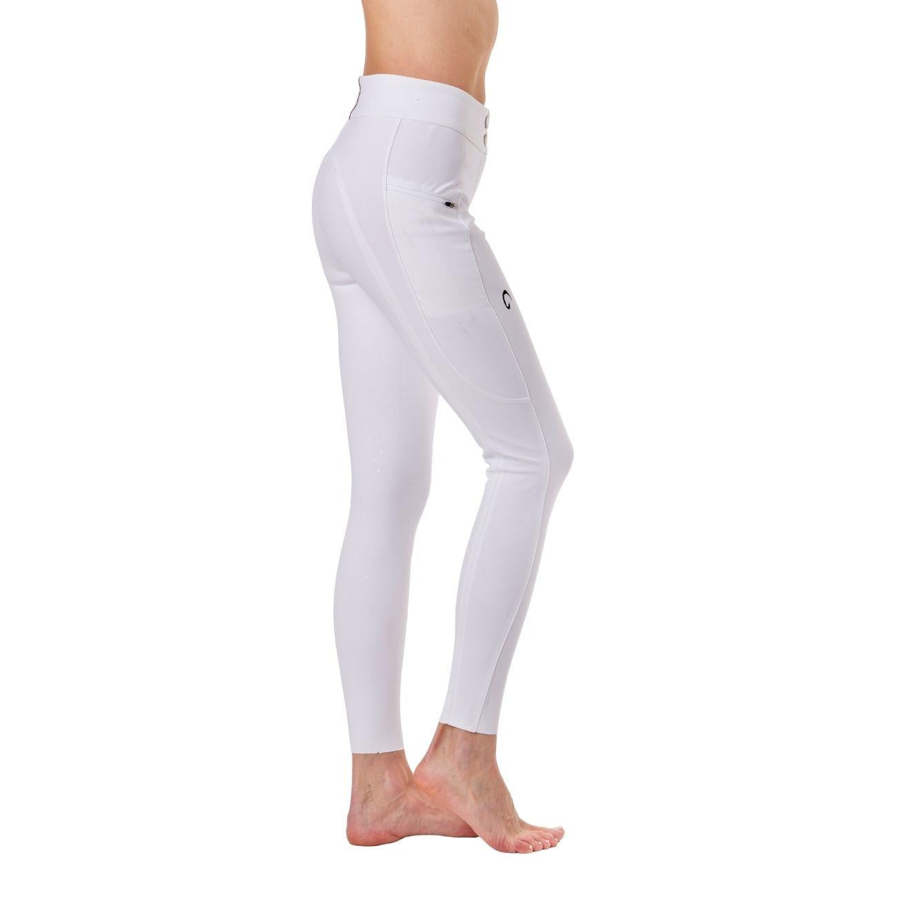 Pantalone Da Donna Half Grip Venezia Mascheroni Bianco 09MA-02VENEZIA 001BIANCO MASCHERONI SELLERIA 