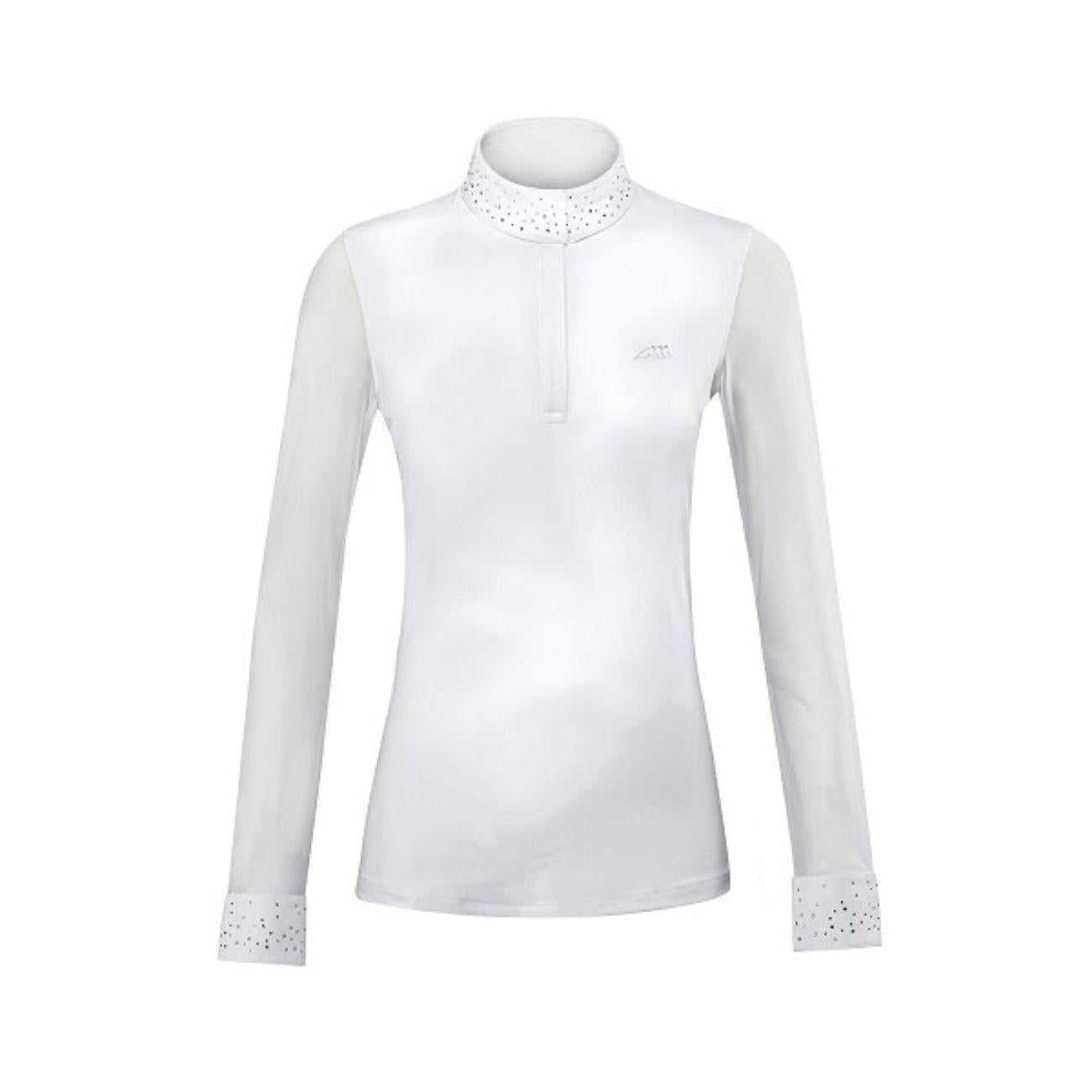 EQUILINE Polo Donna Da Concorso Con Strass PM-EQ-H00807 001WHITE 