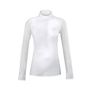 EQUILINE Polo Donna Da Concorso Con Strass PM-EQ-H00807 001WHITE 