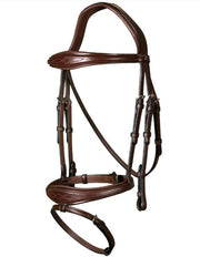 DY'ON ANATOMIC FLASH NOSEBAND BRIDLE NEW ENGLISH COLLECTION Marrone BRIGLIE NEABAB BROWN DY'ON 