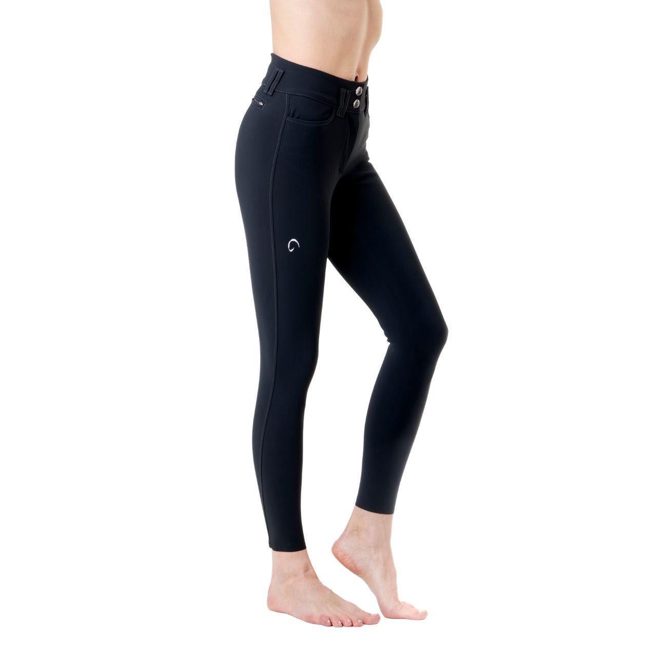 Pantalone da Equitazione Da Donna Half Grip Berlino Mascheroni Blu 09MA-03BERLINO 342BLU MASCHERONI SELLERIA 