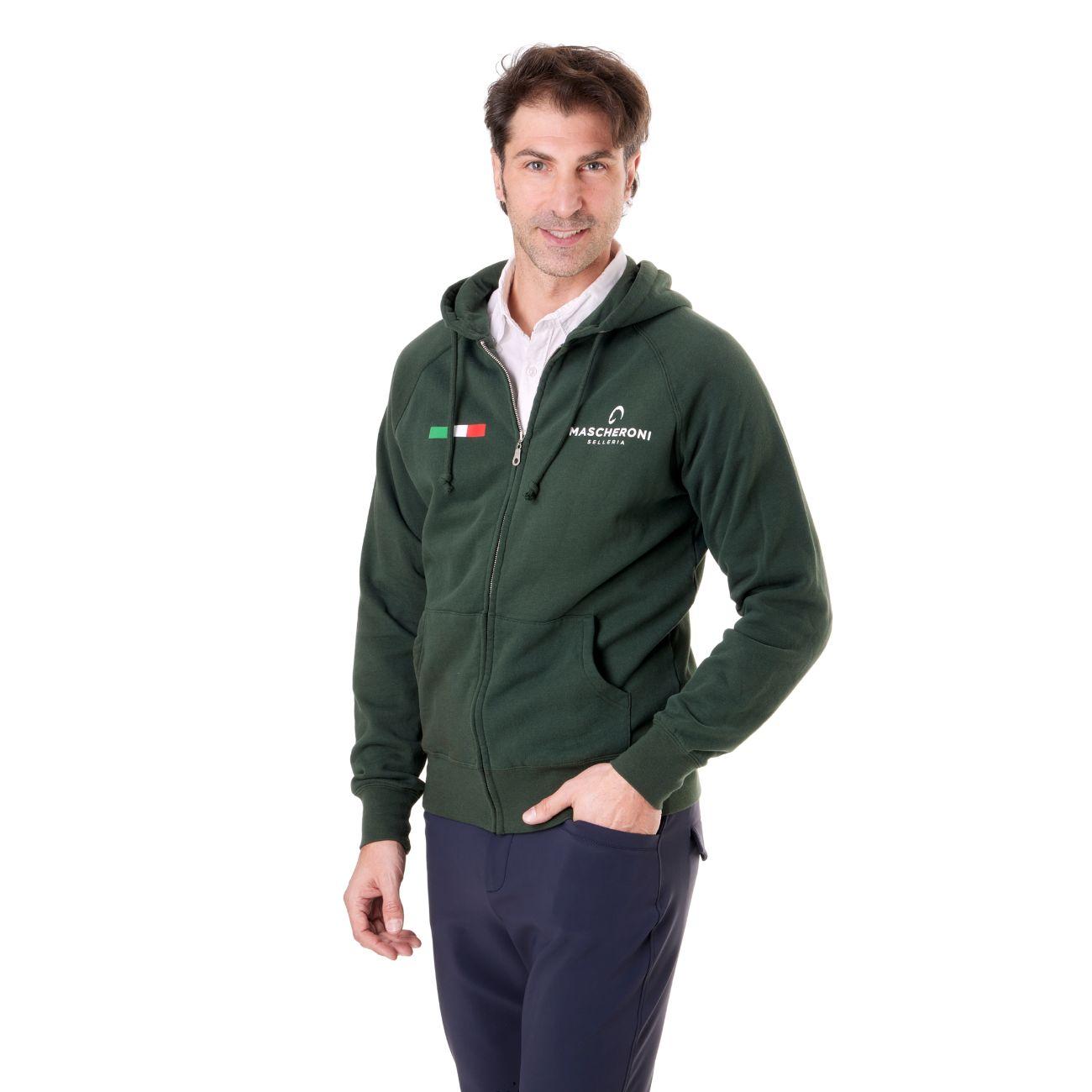 Felpa Da Uomo Claim Mascheroni 09MACLAIMU VERDE MASCHERONI SELLERIA 