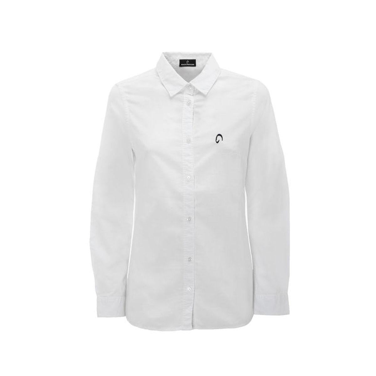 CAMICIA CLASSICA DONNA MASCHERONI-NS503 WHITE MASCHERONI SELLERIA