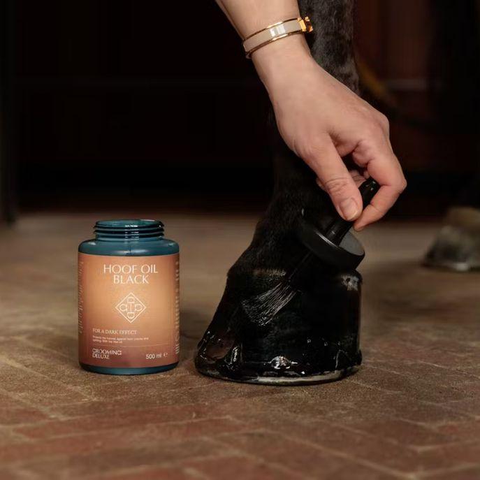 Olio Per La Cura Dello Zoccolo GD Hoof Oil Shine 500ml Kentucky Nero 72108 01BLACK GROOMING DELUXE 