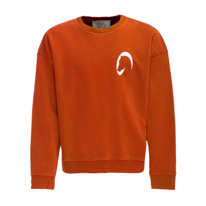 Felpa Uomo Mascheroni Arancione MASCHERONI-FELPA ARANCIO MASCHERONI SELLERIA 