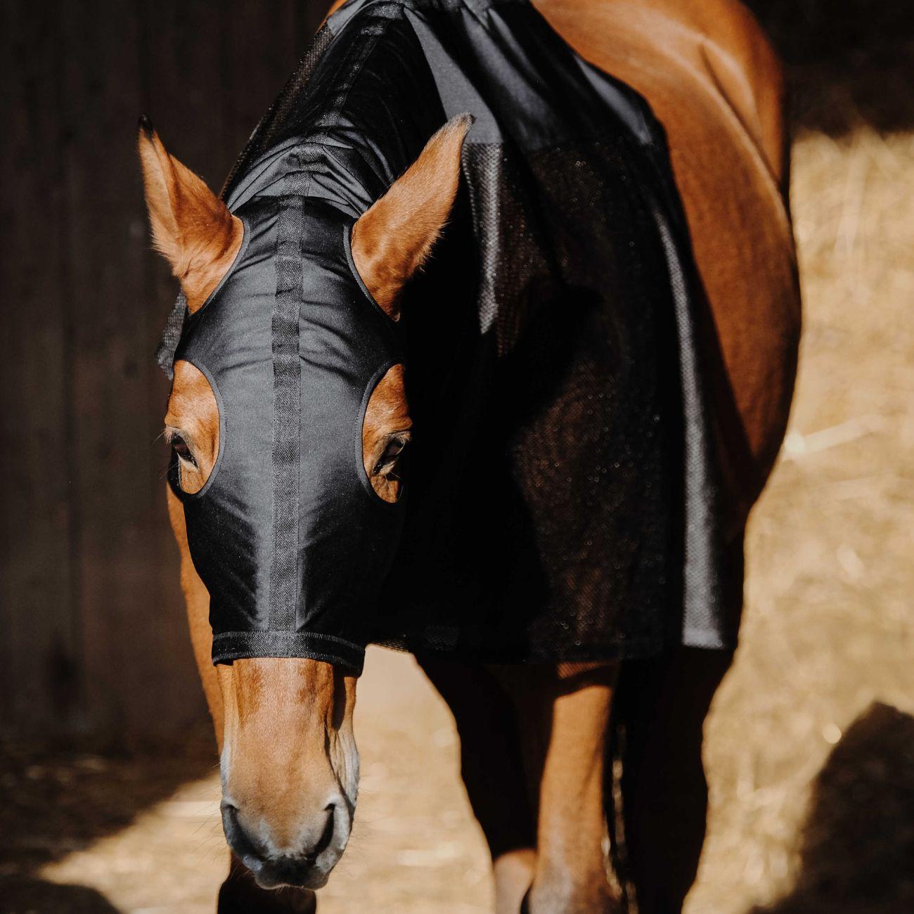 Protezione Per Collo In Lycra/Mesh Equitheme 400412 BLACK EQUITHEME 