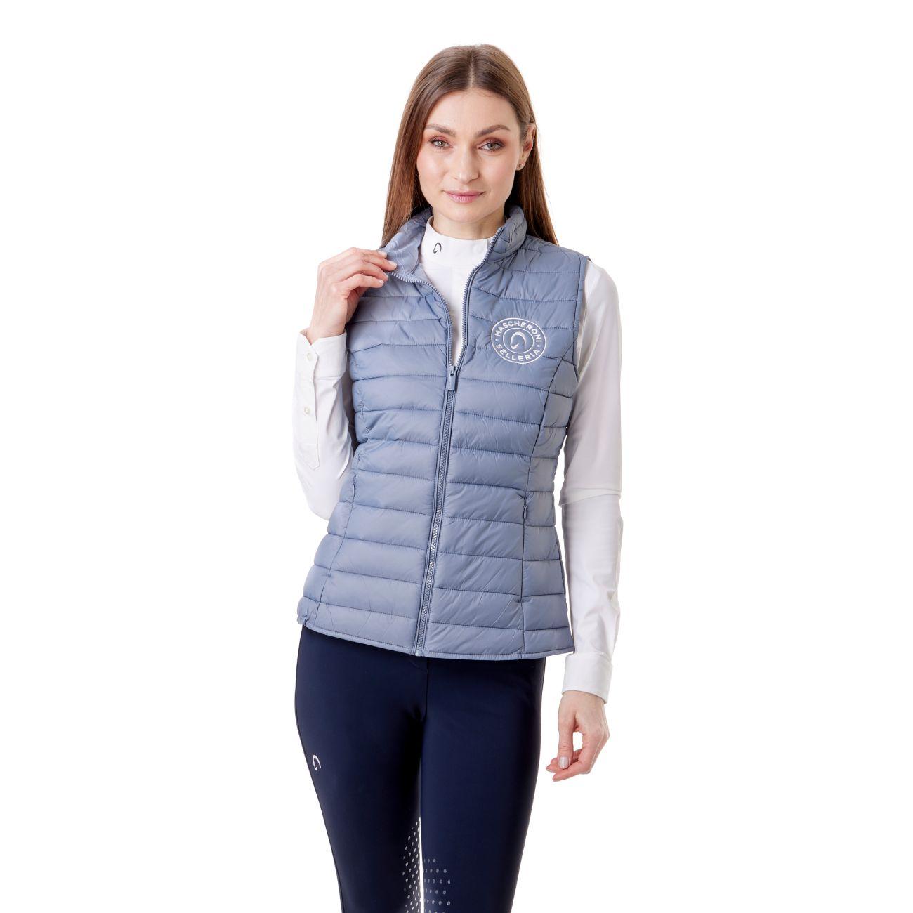 Gilet Imbottito Da Donna Mascheroni Azzurro 02 AZZURRO MASCHERONI SELLERIA 
