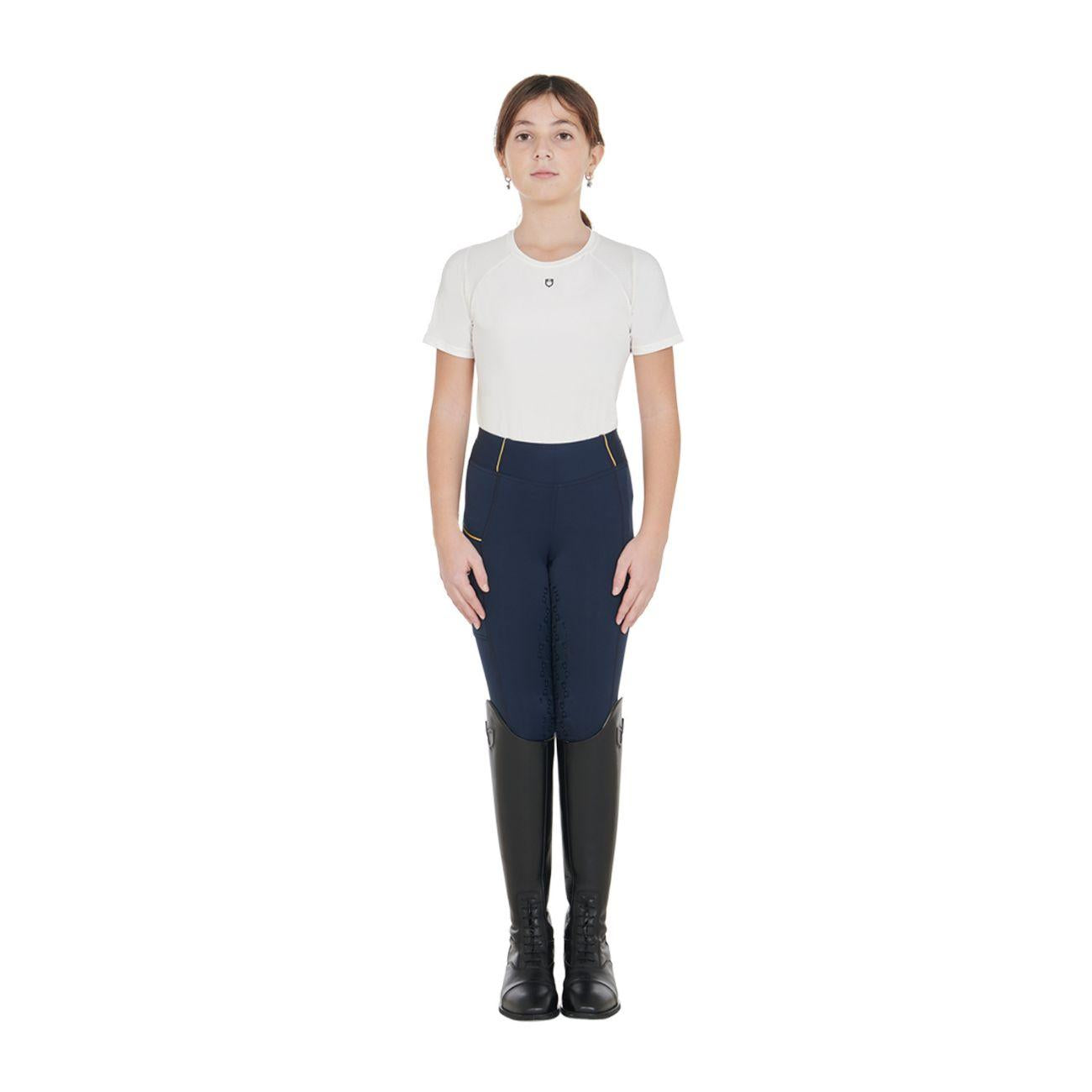EQUESTRO Leggins Junior ETKU00047 NAVY EQUESTRO 