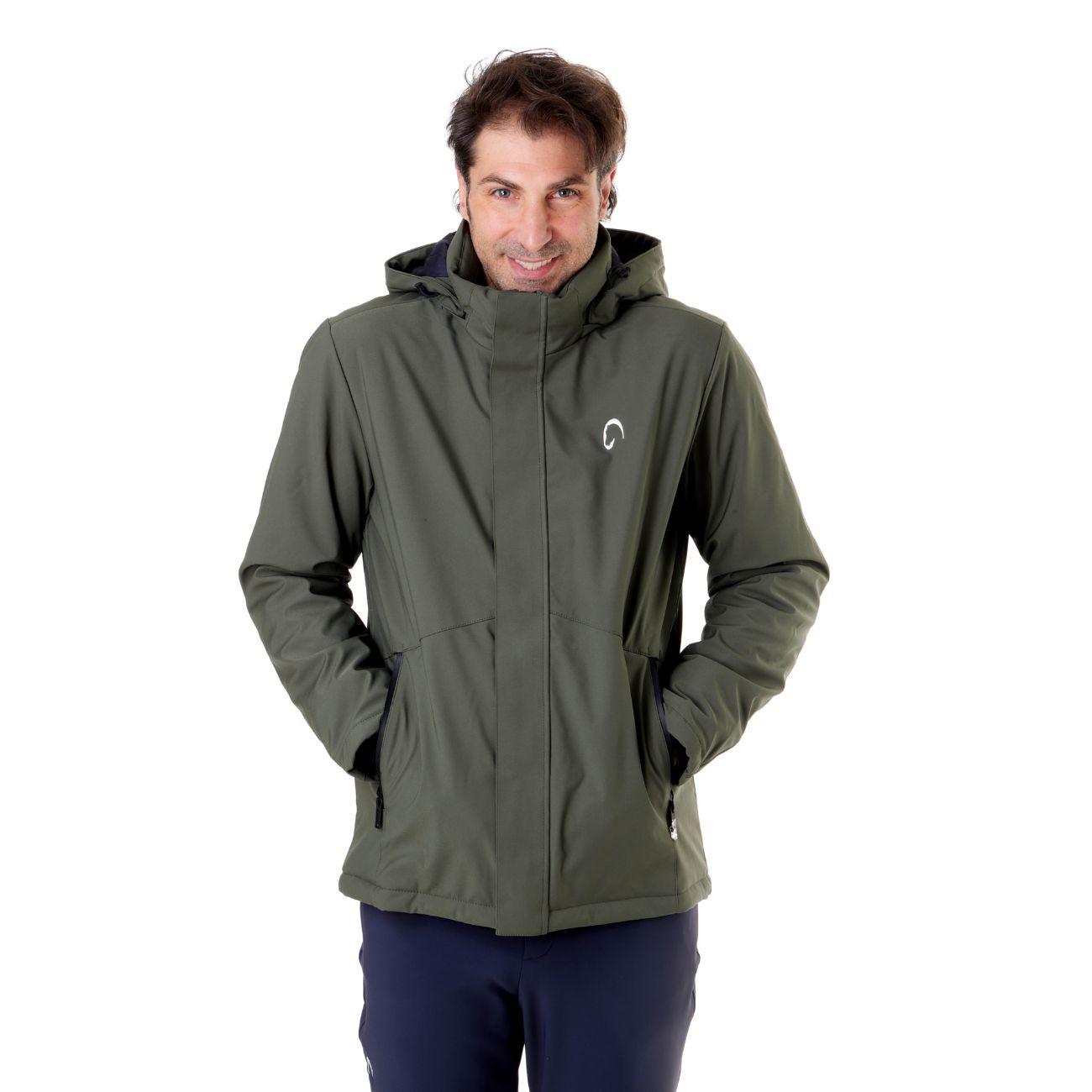 Giubbotto Unisex Con Cappuccio Mascheroni 12K3227MASE319 OIL GREEN MASCHERONI SELLERIA 