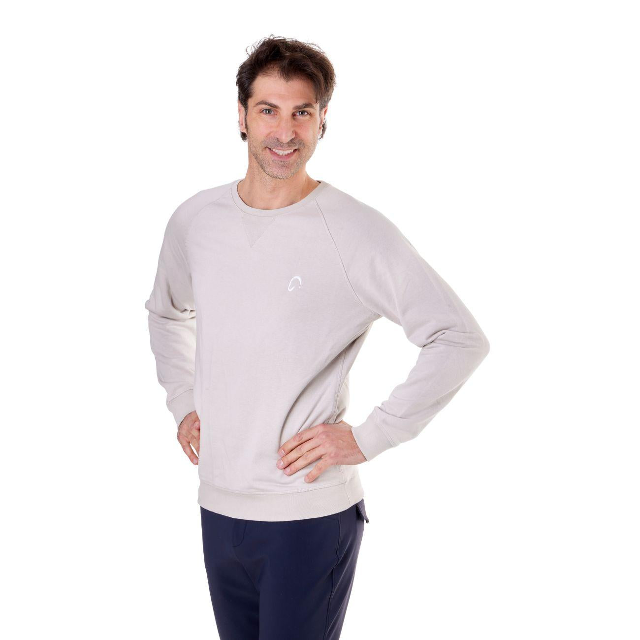 Felpa Da Uomo Girocollo Mascheroni Beige MASCHERONI-K480 CLAY MASCHERONI SELLERIA 
