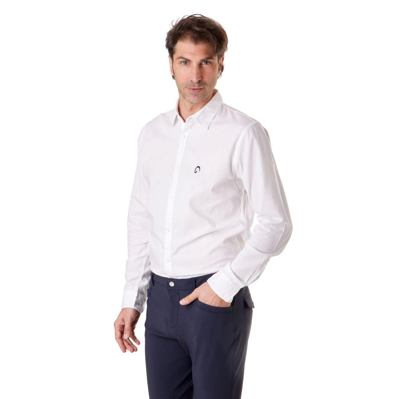 Camicia Di Cotone Da Uomo Mascheroni Bianco MASCHERONI-NS502 WHITE MASCHERONI SELLERIA 