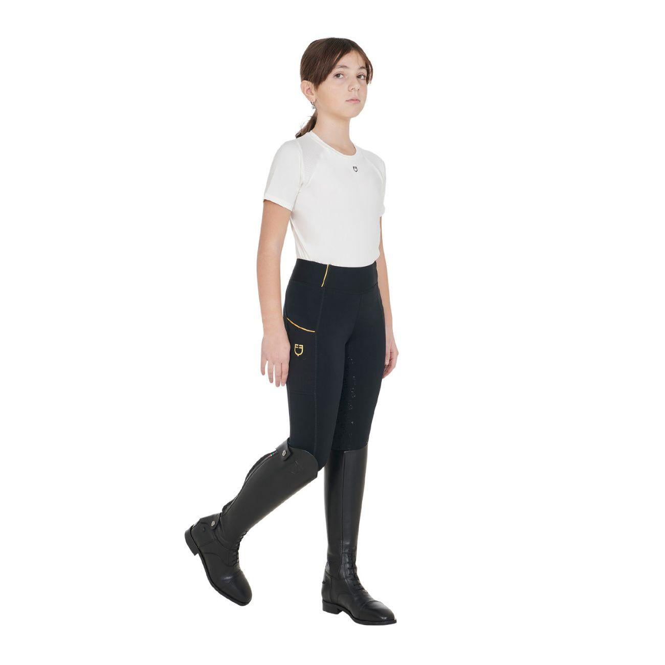 EQUESTRO Leggins Junior ETKU00047 BLACK EQUESTRO 
