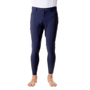 Pantalone Da Equitazione Da Uomo Half Grip Roma Mascheroni Blu 09MA-04ROMA 342BLU MASCHERONI SELLERIA 
