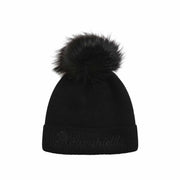 CAPPELLO DONNA CON POMPOM MOD. MIRA SAMSHIELD 09SS-BEANIE BLACK SAMSHIELD