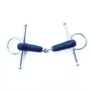Filetto Ad Aste Corte Spezzato In Due Ricoperto In Gomma Equine Horse 30MA-#51 GOMMA NERA EQUINE HORSE 