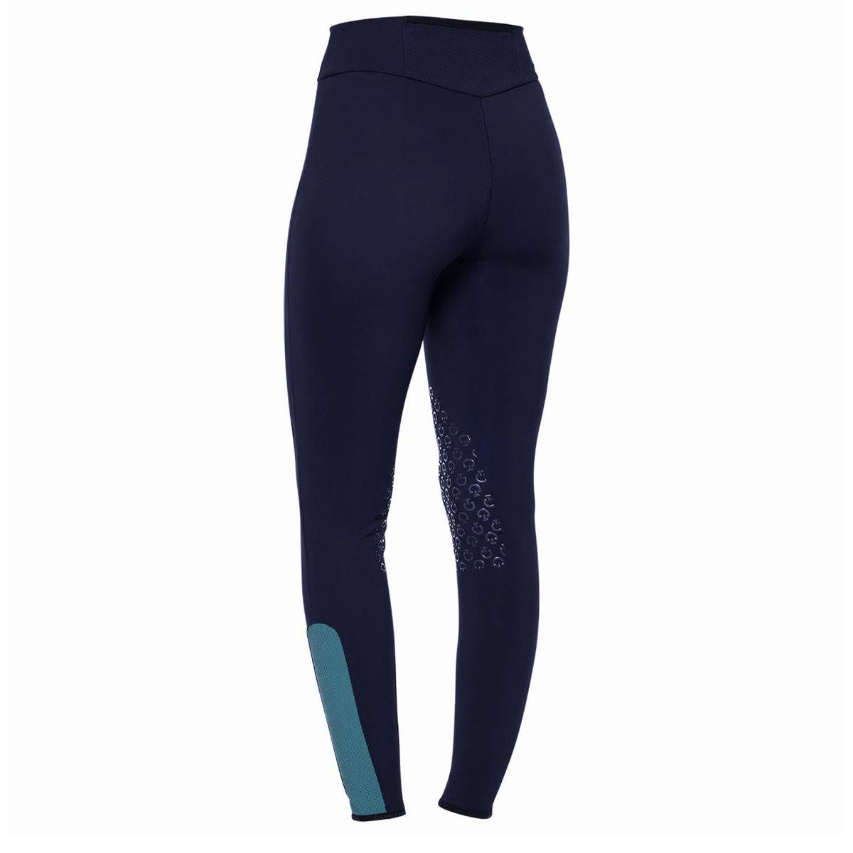 LEGGINS DONNA CON GRIP E TESSUTO TRAFORATO ALLA CAVIGLIA 09CT-PAD170JE115 7959NAVY CAVALLERIA TOSCANA 