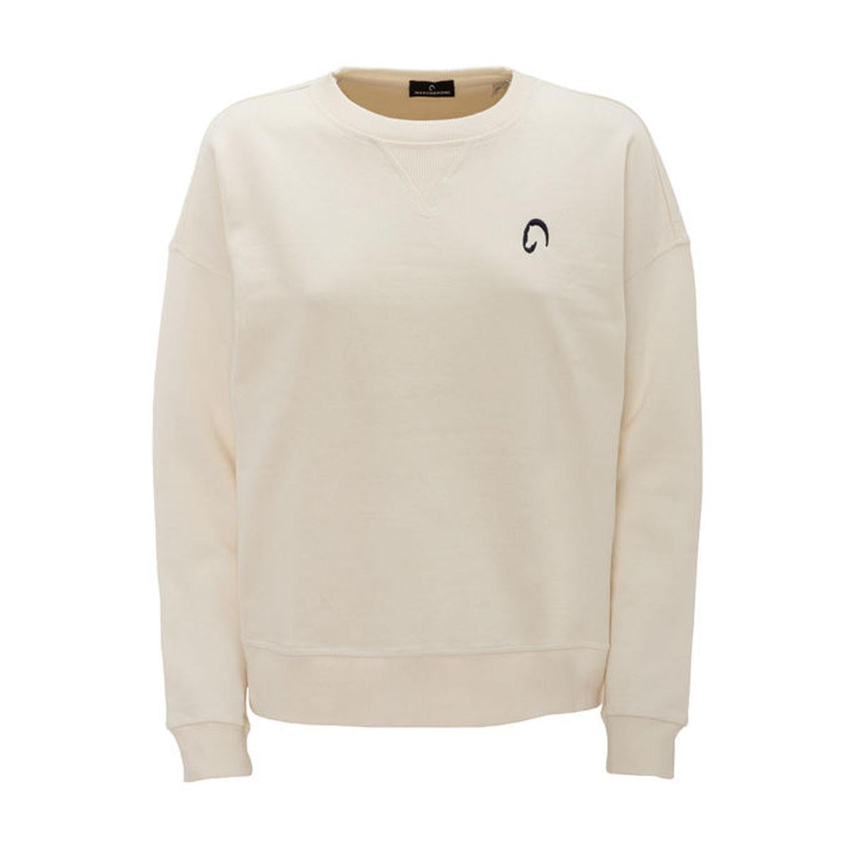 Felpa Da Donna Girocollo Loose Mascheroni Bianco MASCHERONI-NS420 IVORY MASCHERONI SELLERIA 