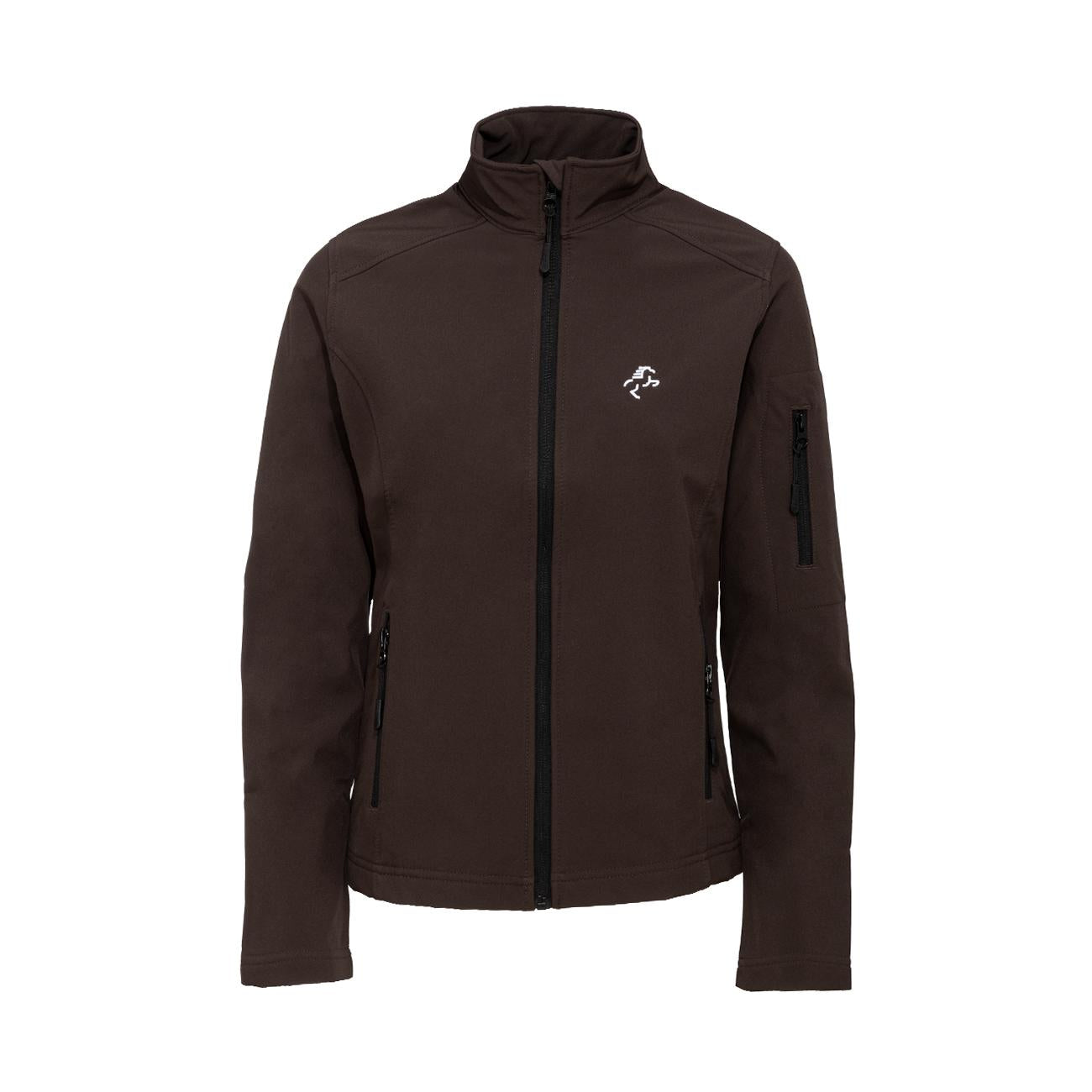 SOFTSHELL DONNA FULL ZIP 09EH-K400 MARRONE EQUINE HORSE